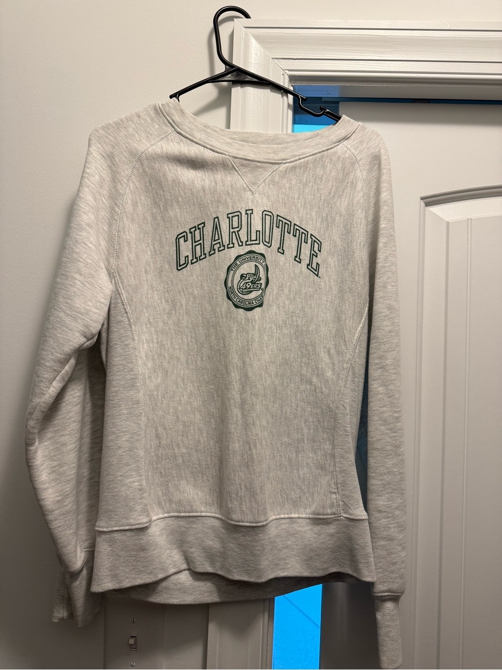 Charlotte (UNCC) Crewneck - Light Gray